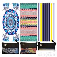 China Quick Drying Lightweight Fast Dry Oversized Printed Microfiber Beach Towel factory