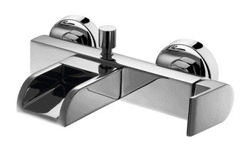 Quality Mixing Valve Pure Copper Bath Mixer Tap The Wall Waterfall for sale