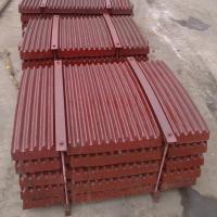 Quality Red Ore Stone Crusher Jaw Plate Crusher Spare Parts for sale