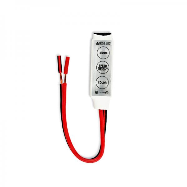 Quality DC 24V LED Mini Controller 3 Key 3 Button Manual For 5050 Rgb Color Strip Light for sale