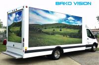 China P4.81 P6.67 Mobile LED Screen Led Mobile Advertising Billboard With High Brightness factory