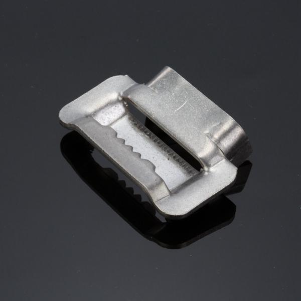 Quality 1/4 Inch Stainless Steel Banding Buckle Tooth Type Metal Side Release Buckle for sale