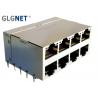 China GLGNET 2X4 10G RJ45 Connector 8 Ports Light Pipes CAT6 Cable For 5G Network factory