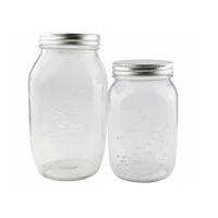 China Personalized Couples Glass Canning Jars , Wide Mouth Mason Jars With Lids factory