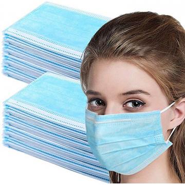 Quality Antibacterial Disposable Dust Mouth Mask Non Woven 3 Layer Face Mask for sale