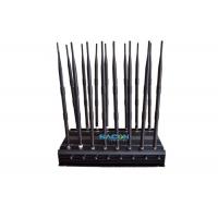 Quality Desktop Wifi Mobile Phone Signal Jammer 16 Bands With 38w Power , 238x60x395mm for sale