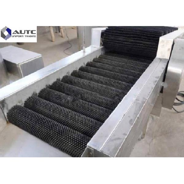 Quality Nylon PP Cylindrical Roller Brush Electric Conveyor Customized Color Soft Bristle for sale