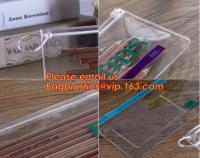 China document pouch clear pvc file holder zipper lock file bag OEM, Colorful Printing PVC Document File Bag With Zipper factory