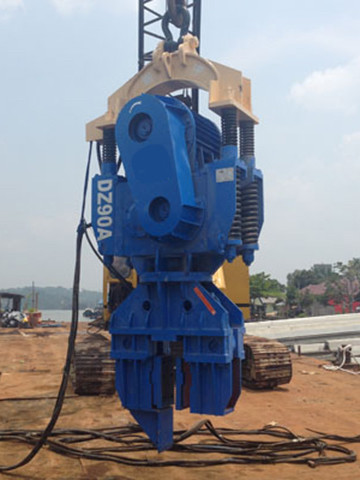 Quality Construction  Crane Mounted Vibro Pile Driver Hammer For Excavator for sale
