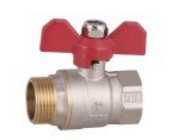 China Threaded Connection Brass Ball Valve Smooth Surface Chrome Plated factory