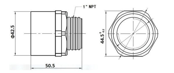 Anti Corrosion Chemical Liquid Measurement / NPT PTFE Ultrasonic Level Sensor