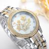 China 10bar Waterproof Silver Diamond Watch Womens , PC21 White Gold Diamond Watch factory