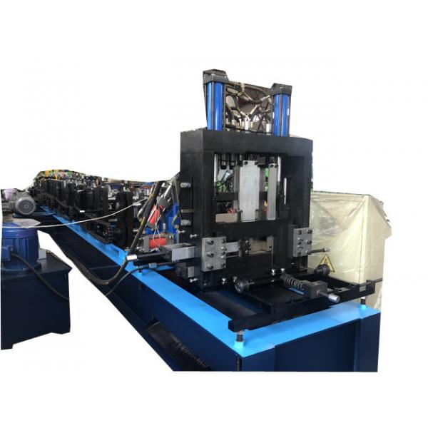 Quality Gcr15 Roller / Chain Drive PLC Control CZ Purlin Roll Forming Machine for sale
