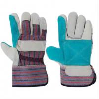 China High Quality Leather Work Assembly Gloves / Working Gloves factory