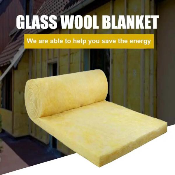Quality 24-120kg/M3 Glass Wool Insulation With Thermal Conductivity 0.032-0.042 W/M.K for sale