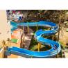 China Hotel Resort Water Park Slide Fiberglass Water slide Aqua Theme Park Equipment factory