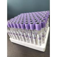 China Glass K2 EDTA Tube for 1ml-10ml Capacity with Purple Tube Label Color in Glass Material factory