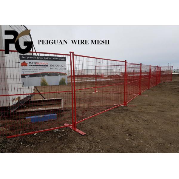 Quality PVC Coated Canada Temporary Fence , Waterproof Construction Fence Canada for sale
