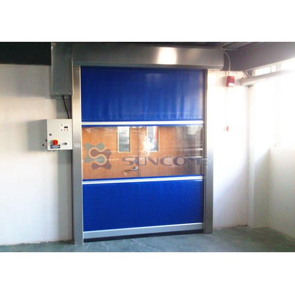 Quality Colorful PVC Door Frame High Speed Industrial Doors Used In Chemical Industry for sale