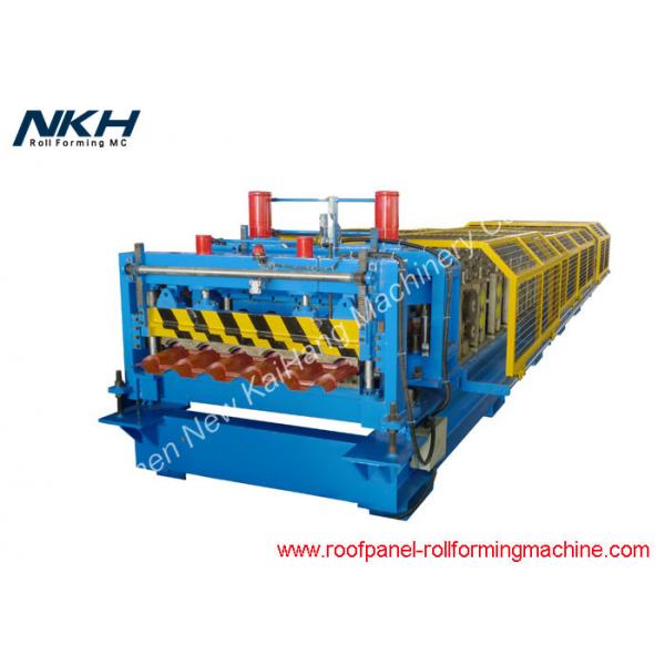 Quality Metal Roof Glazed Tile Roll Forming Machine , Roof Tile Manufacturing Machine for sale