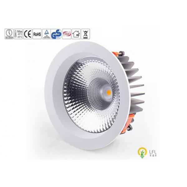 Quality No Flicker COB Commercial LED Downlight With Diffused Reflector Lens 12W 1200lm 3 Inch for sale