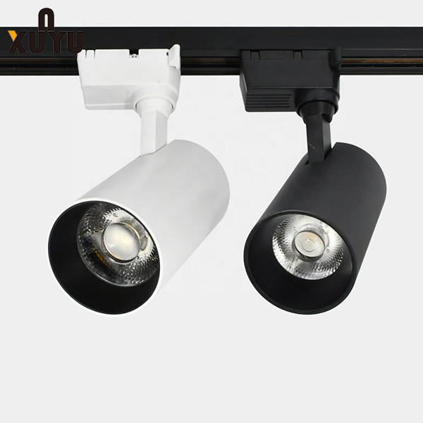 Quality Cob Black Anti Glare Modern Led Track Lighting For Shopping Mall Clothing Store for sale