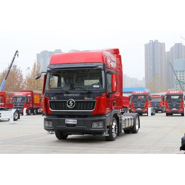 Quality X5000 Tractor Head Truck 6x4 430HP EuroV Red SHACMAN Tractor for sale