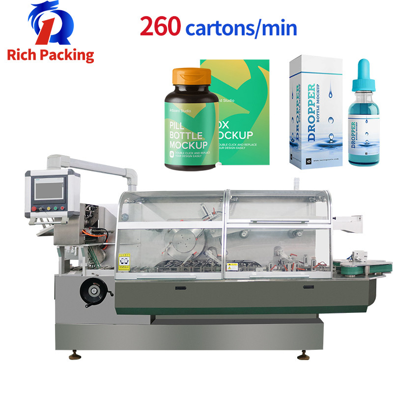 China Full Automatic Bottle Vial Box Carton Packing Cartoning Machine High Speed factory