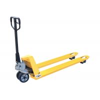 China Heavy Duty Hand Pallet Truck With Casting Pump Yellow Color 200mm Lifting Height factory
