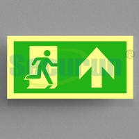 Quality Odm Aluminum Safety Route Hotel Fire Evacuation Signs Glow In The Dark for sale