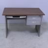 China MDF Grey 750mm Wooden Computer Desk With Keyboard Tray factory