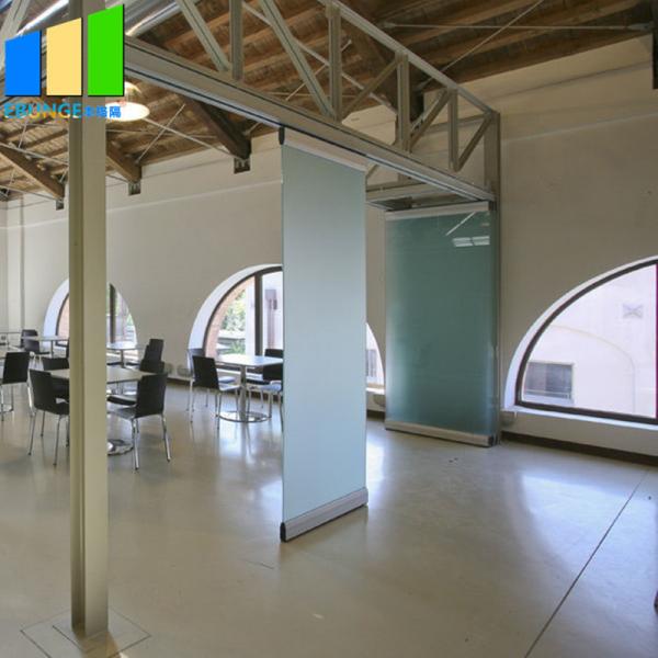 Quality 3 m Height Movable Partition Walls Glass Wall Office Sliding Frameless Glass Folding Door for sale