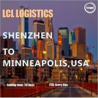 Quality Shenzhen To Minneapolis USA Lcl Container Shipping Sea Cargo Logistics 20 Days for sale