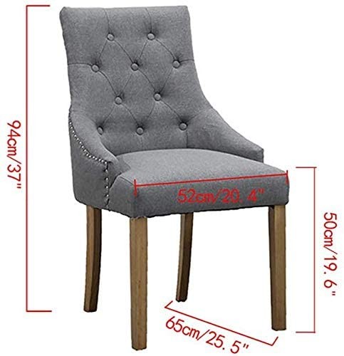 China Upholstered Dining Chairs With Arms , Button Tufted Accent Chair Fabric Modern factory