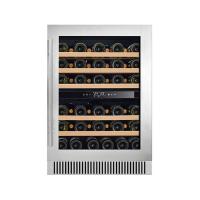 China LD-60D R600a 150L Double Zone Wine Display Fridge For Wine Storage factory