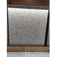 China White Terrazzo Look Ceramic Tile 600x600mm Chemical Resistance factory
