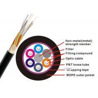 Quality Non Metallic GYFTY Fiber Optic Armoured Cable G652D 12 24 30 48 Core PE HDPE for sale