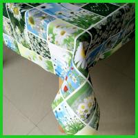 China Printed patched work designs table cloths made of 100% polyester fabrics of 180gsm factory