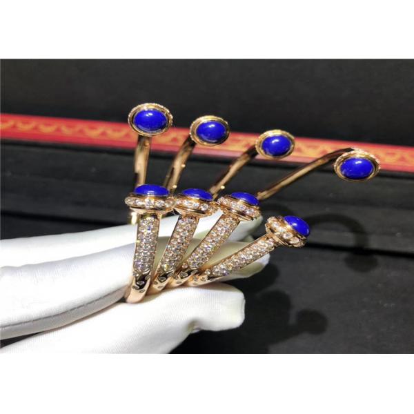 Quality Charming 18K Gold Diamond Bracelet , Piaget Possession Open Bangle Bracelet for sale