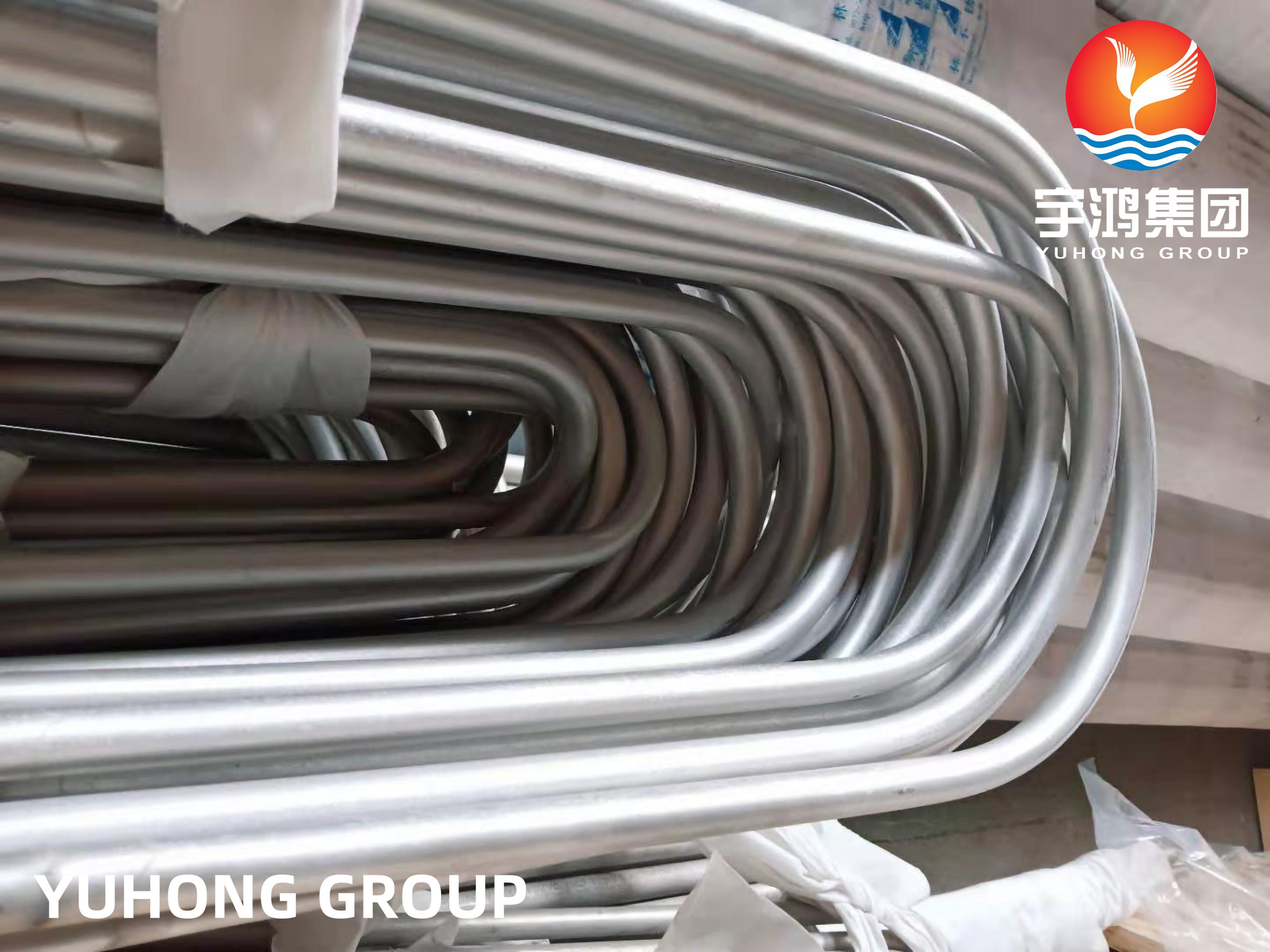 China STainless Steel U Bending Tubes for Heat Exchanger Air Cooler Condenser Seamless Tube 100 ET / HT / UT 100%PMI factory
