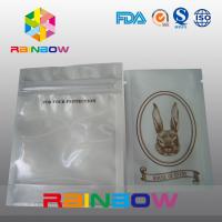 China Customized Logo Transparent Front Poly Zipper Bag For Electronic Packing factory