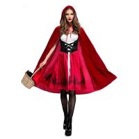 China Little Red Riding Hood Party Costumes For Adults Women Cosplay Halloween Costume factory