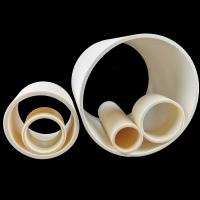 China 99% Alumina Ceramic Tube  Light Yellow Thermocouple Protection Tubes Insulating Ceramic factory