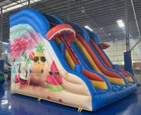 Buy cheap 0.55mm PVC Commercial Inflatable Water Slides Renting Inflatable Slides from wholesalers