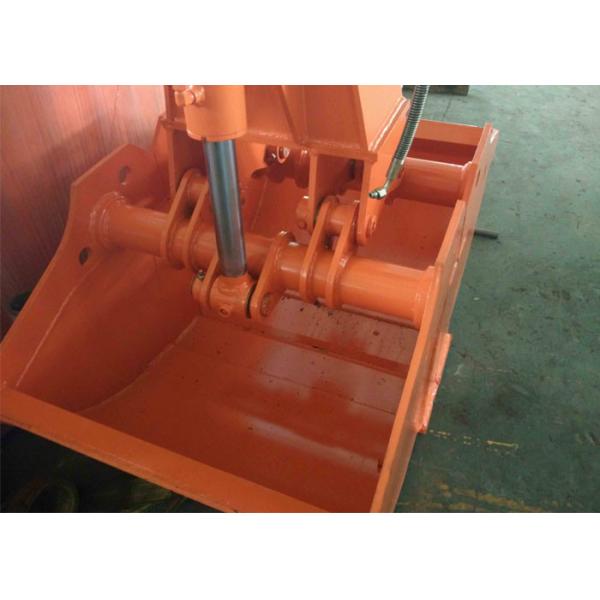 Quality Orange Color Excavator Rotating Grapple 360 Degree Design With Planetary Pump for sale