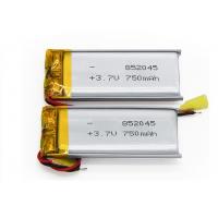 China High Safety Small Lithium Polymer Battery Pack 3.7V 750mAh 852045 For Speaker for sale