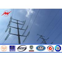 Quality 40FT NGCP Steel Utility Pole 3mm GR65for 55KV Power Distribution for sale
