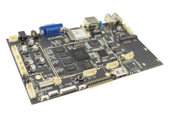 Quality Quad Core Embedded Linux Board 1GB DDR3 16GB Memory 800W Pixels For Display for sale