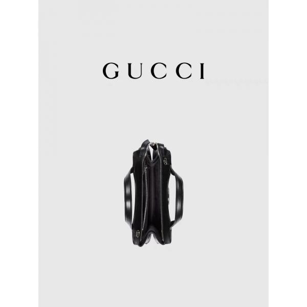 Quality Leather Palladium Tone Gucci Tote Mini Classic Silhouettes for sale
