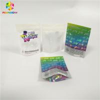 China Aluminum Foil Window Plastic Storage Bags Zipper Custom Logo Holographic Tear Notch factory